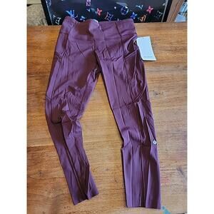 Lululemon Fast Free HR Crop 23” Plum Size 8